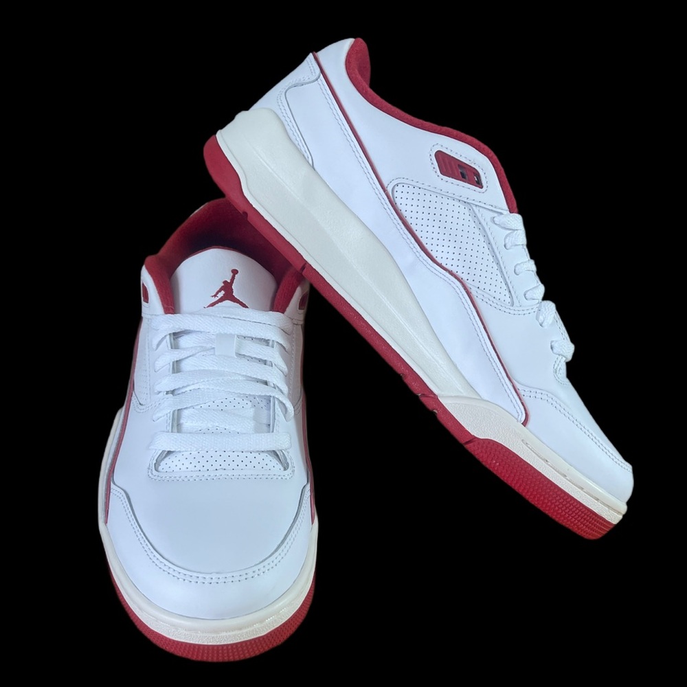 Nike Air Jordan Flight Court Men's White and Red Sneakers *NEW* size 11 - Picture 10 of 14